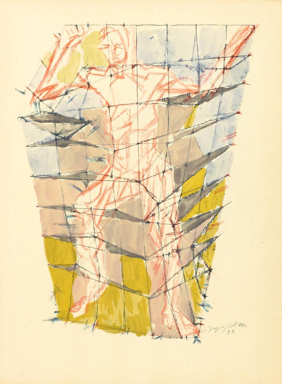 Jacques Villon, En Colre, Douze Contemporains, Lithograph