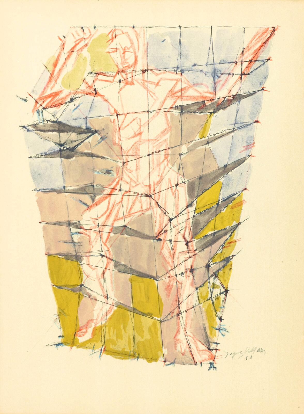 Jacques Villon, En Colre, Douze Contemporains, Lithograph