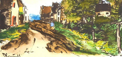 Maurice De Vlaminck, Paysage D'Ile-De-France, Douze Contemporains, Lithograph