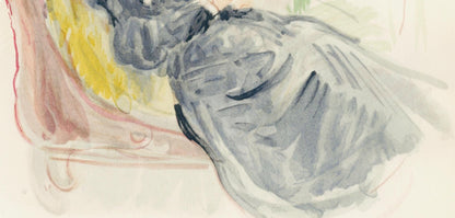 Berthe Morisot, Jeune Femme Sur Le Sofa, Berthe Morisot Seize Aquarelles, Lithograph