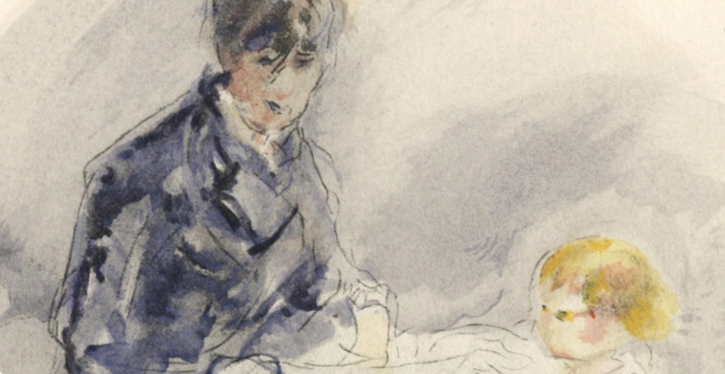 Berthe Morisot, Berthe Morisot Et Sa Fille, Berthe Morisot Seize Aquarelles, Lithograph