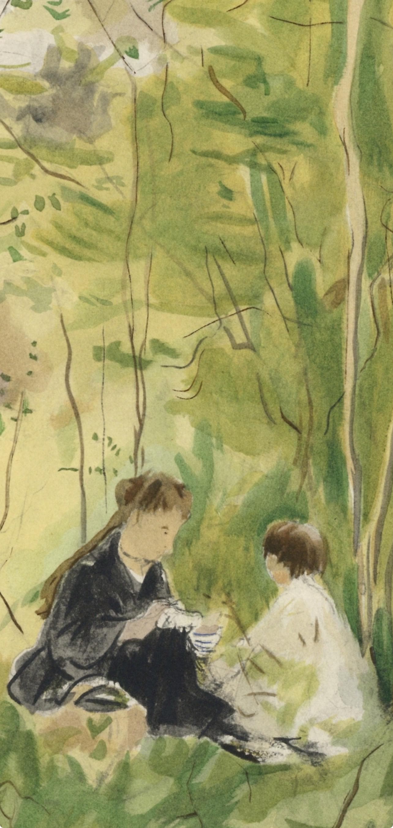 Berthe Morisot, Le Goter, Berthe Morisot Seize Aquarelles, Lithograph