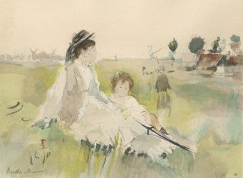 Berthe Morisot, Jeune Femme Et Enfant Dans L'Herbe (Mme Gobillard Et Sa Fille), Berthe Morisot