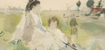 Berthe Morisot, Jeune Femme Et Enfant Dans L'Herbe (Mme Gobillard Et Sa Fille), Berthe Morisot