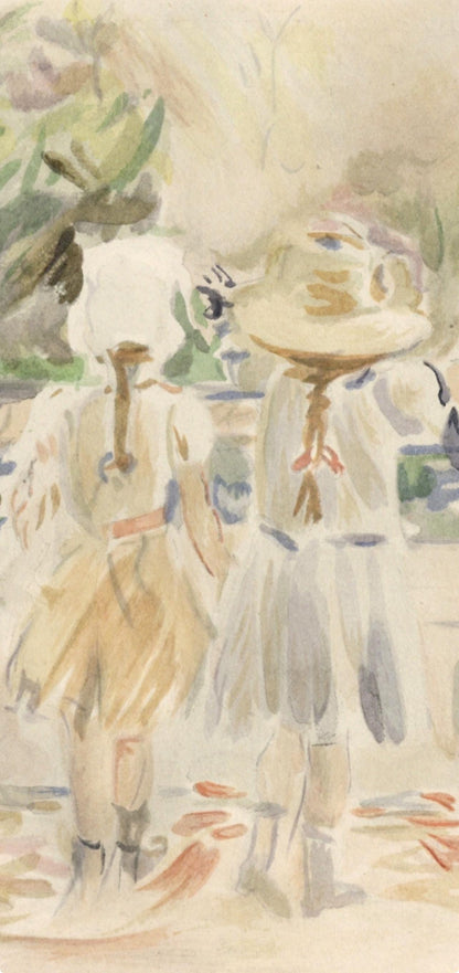 Berthe Morisot, Au Jardin Des Tuileries, Berthe Morisot Seize Aquarelles, Lithograph