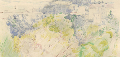 Berthe Morisot, Montagne Du Chteau Nice Vu De Cimise, Berthe Morisot Seize Aquarelles, Lithograph