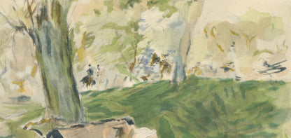 Berthe Morisot, Bibi Dans Sa Voiture Au Bois, Berthe Morisot Seize Aquarelles, Lithograph