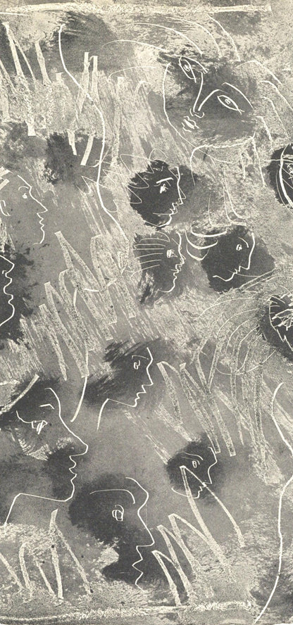 Pablo Picasso, Visages (Bloch 361A-E; Baer 683-688; Cramer 38), La Chvre-Feuille, Engraving And