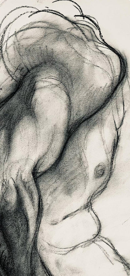 Ian Hornak, Renaissance Male Nude Figure Study, 1963, Original Drawing