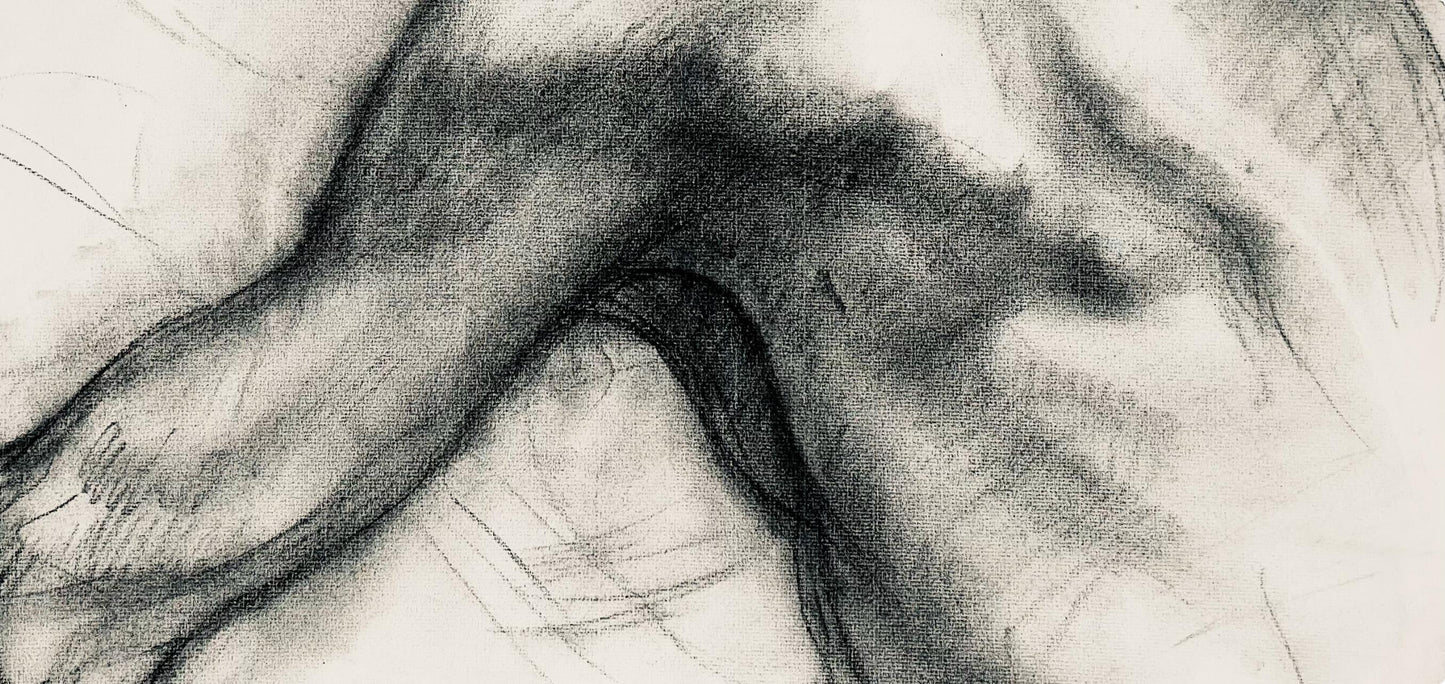Ian Hornak, Renaissance Male Nude Figure Study, 1963, Original Drawing
