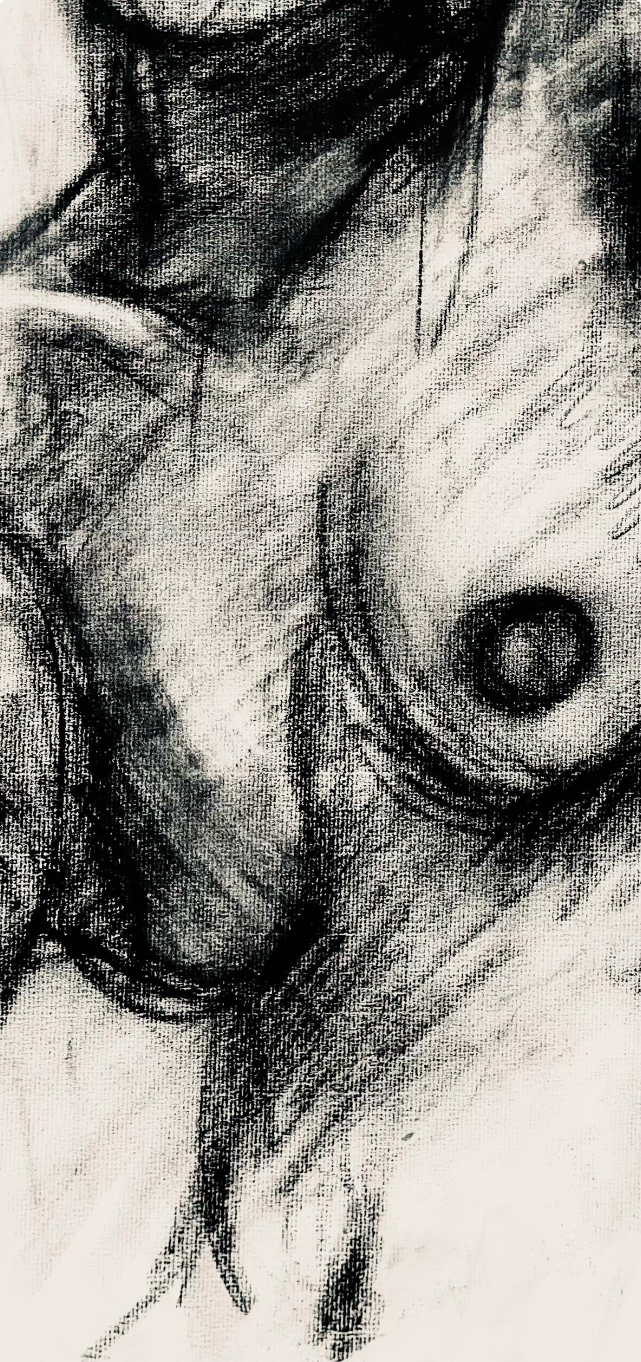 Ian Hornak, Renaissance Female Nude Figure Study, 1963, Original Drawing