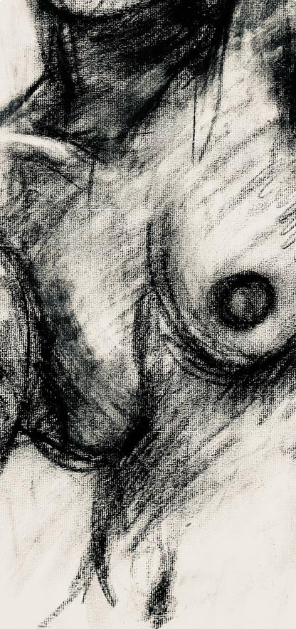 Ian Hornak, Renaissance Female Nude Figure Study, 1963, Original Drawing