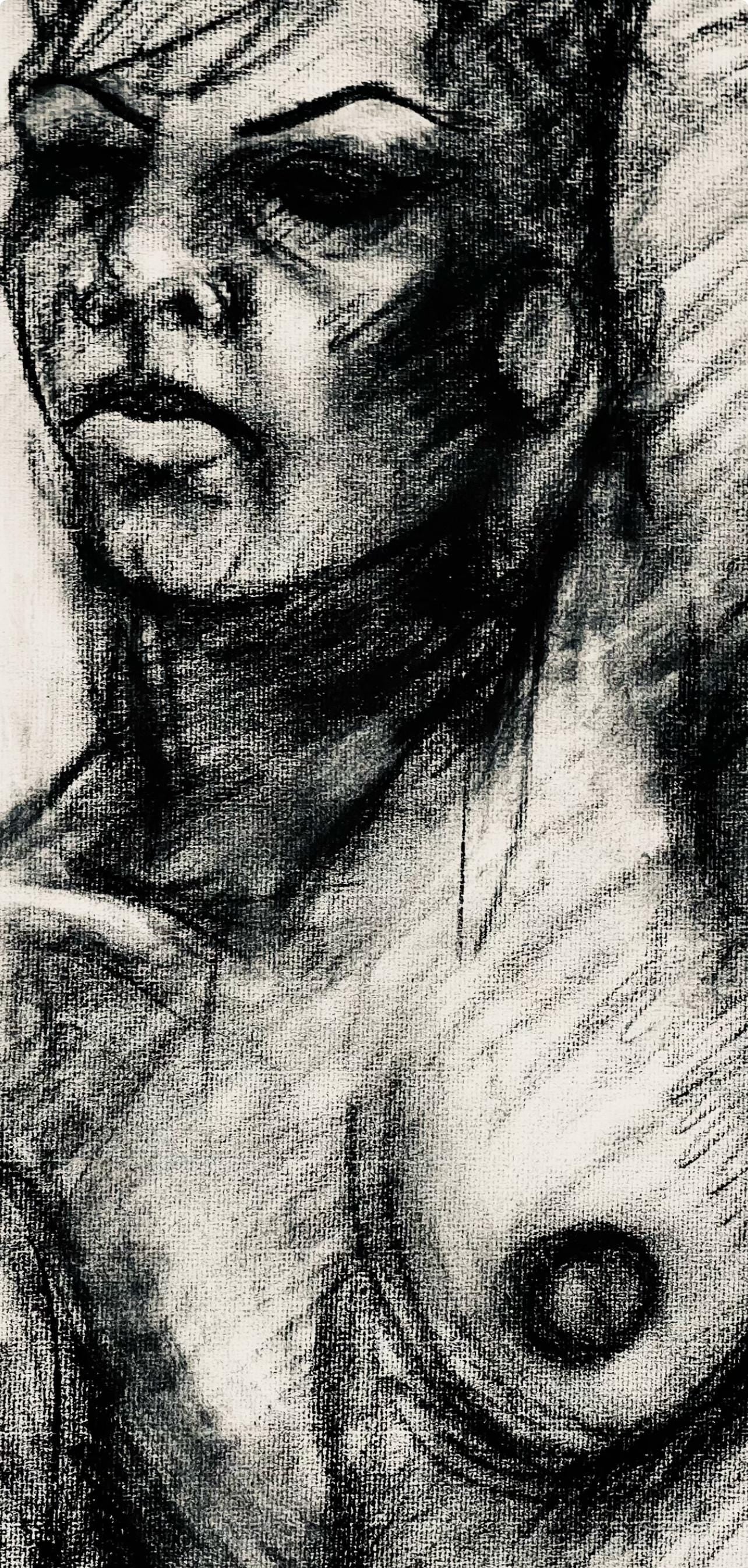 Ian Hornak, Renaissance Female Nude Figure Study, 1963, Original Drawing