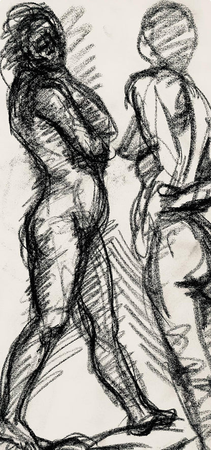 Ian Hornak, Renaissance Female Nude Figure Study, 1963, Original Drawing