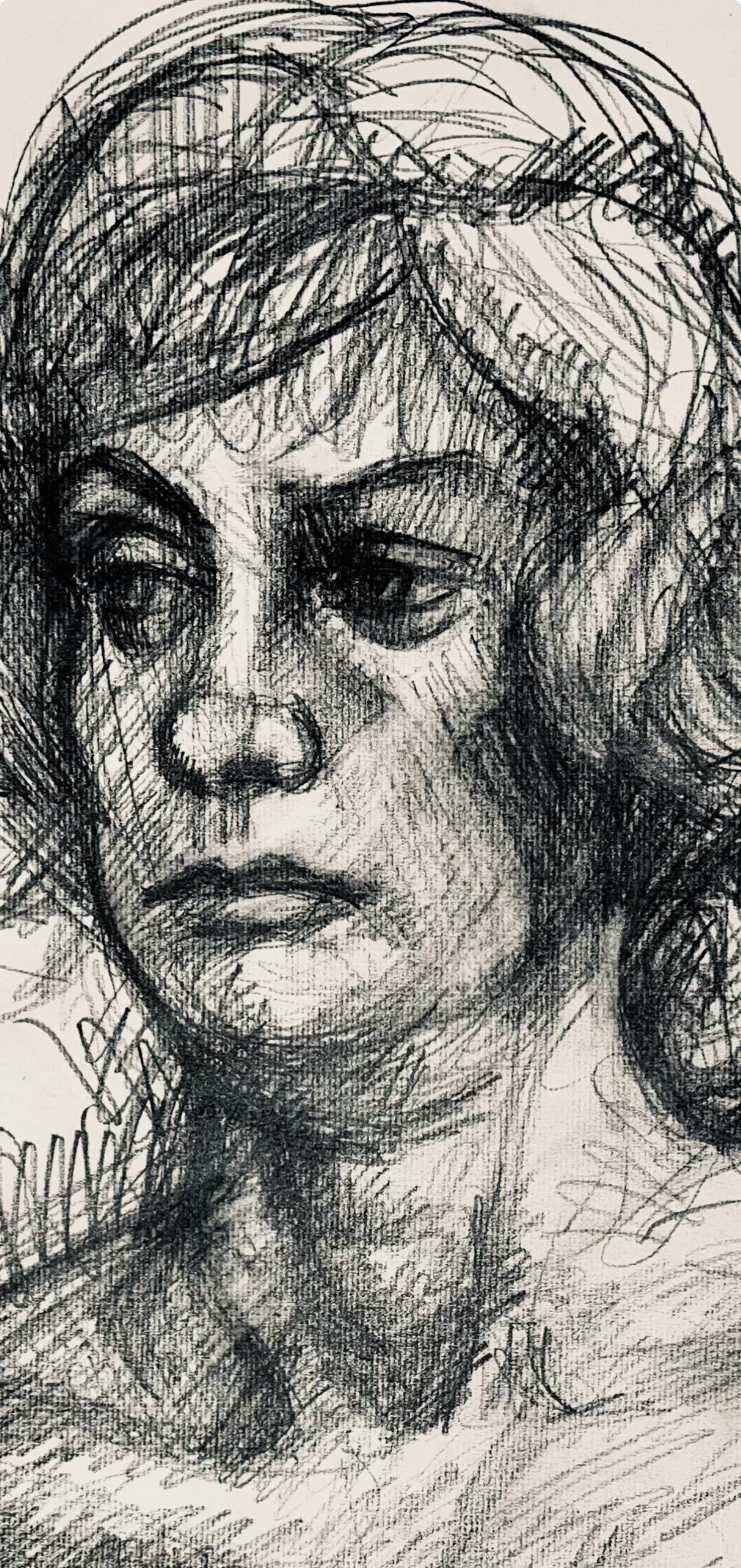 Ian Hornak, Renaissance Female Nude Figure Study, 1963, Original Drawing