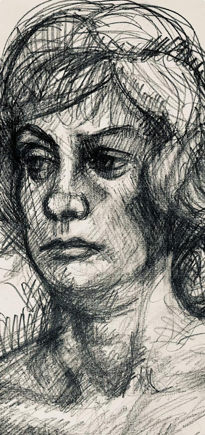 Ian Hornak, Renaissance Female Nude Figure Study, 1963, Original Drawing