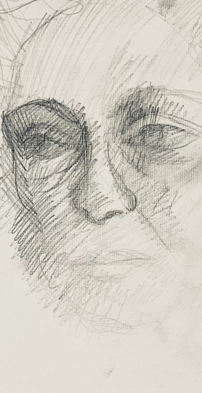 Ian Hornak, Renaissance Female Nude Figure Study, 1963, Original Drawing