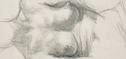Ian Hornak, Renaissance Female Nude Figure Study, 1963, Original Drawing