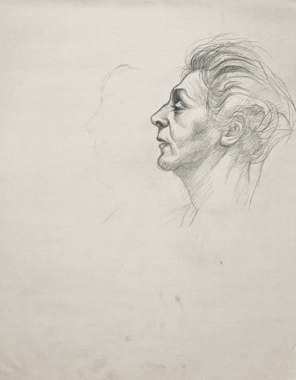 Ian Hornak, Renaissance Male Nude Figure Study, 1963, Original Drawing