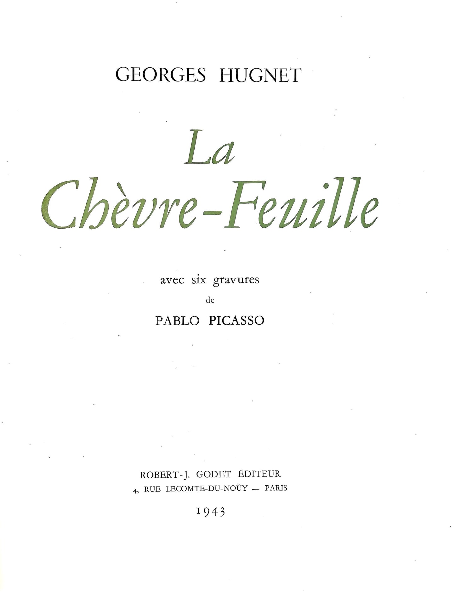 Pablo Picasso, Trois Baigneuses (Bloch 361A-E; Baer 683-688; Cramer 38), La Chvre-Feuille, Engraving