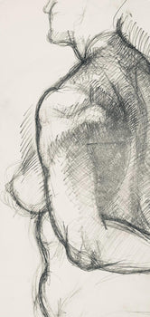 Ian Hornak, Renaissance Female Nude Figure Study, 1963, Original Drawing