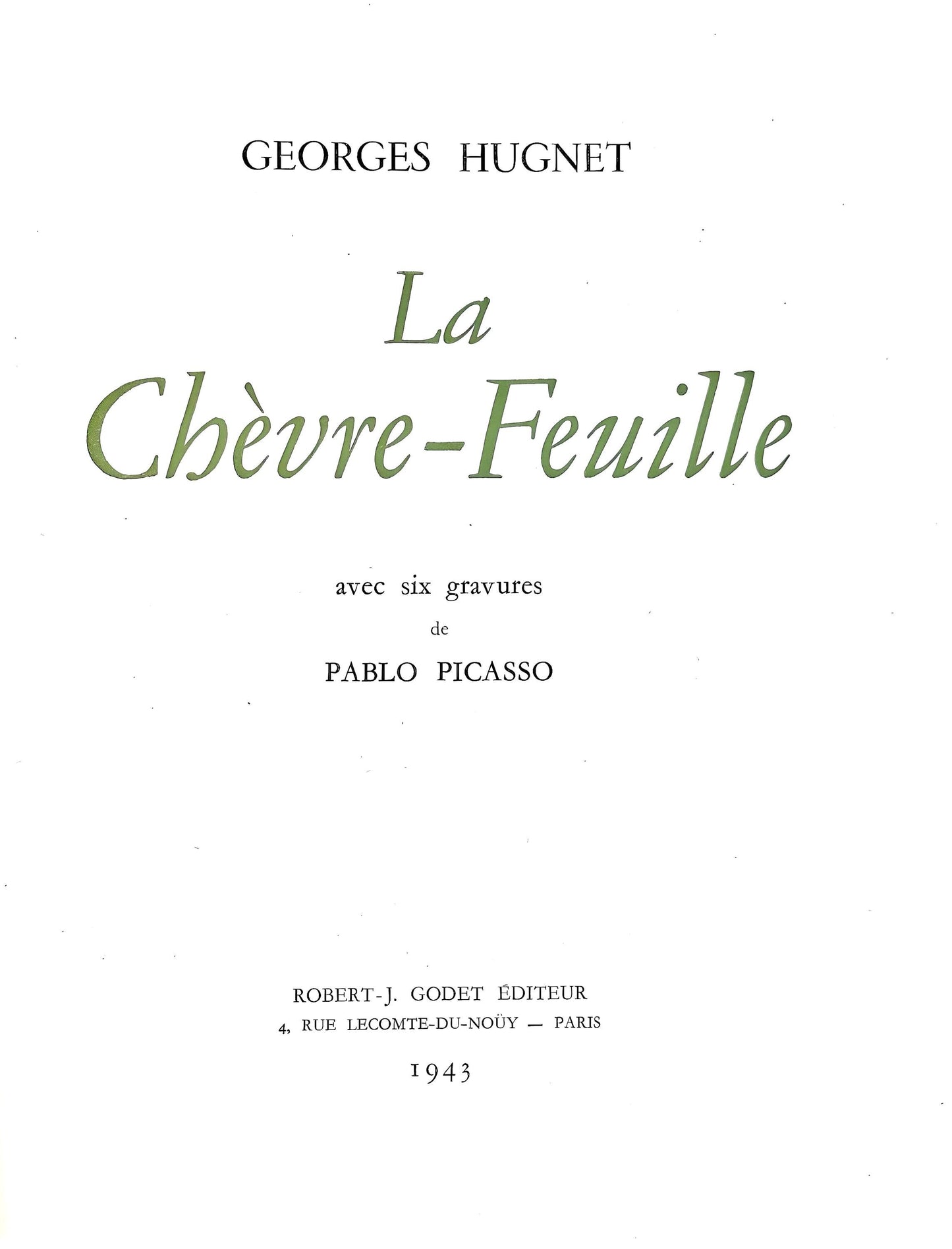 Pablo Picasso, Trois Baigneuses (Bloch 361A-E; Baer 683-688; Cramer 38), La Chvre-Feuille, Engraving