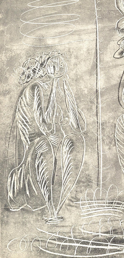 Pablo Picasso, Trois Baigneuses (Bloch 361A-E; Baer 683-688; Cramer 38), La Chvre-Feuille, Engraving