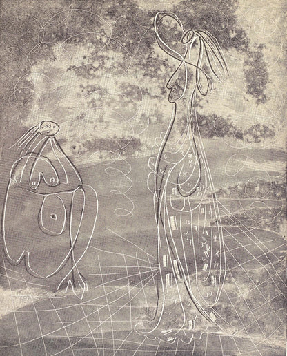 Pablo Picasso, Composition (Bloch 361A-E; Baer 683-688; Cramer 38), La Chvre-Feuille, Engraving