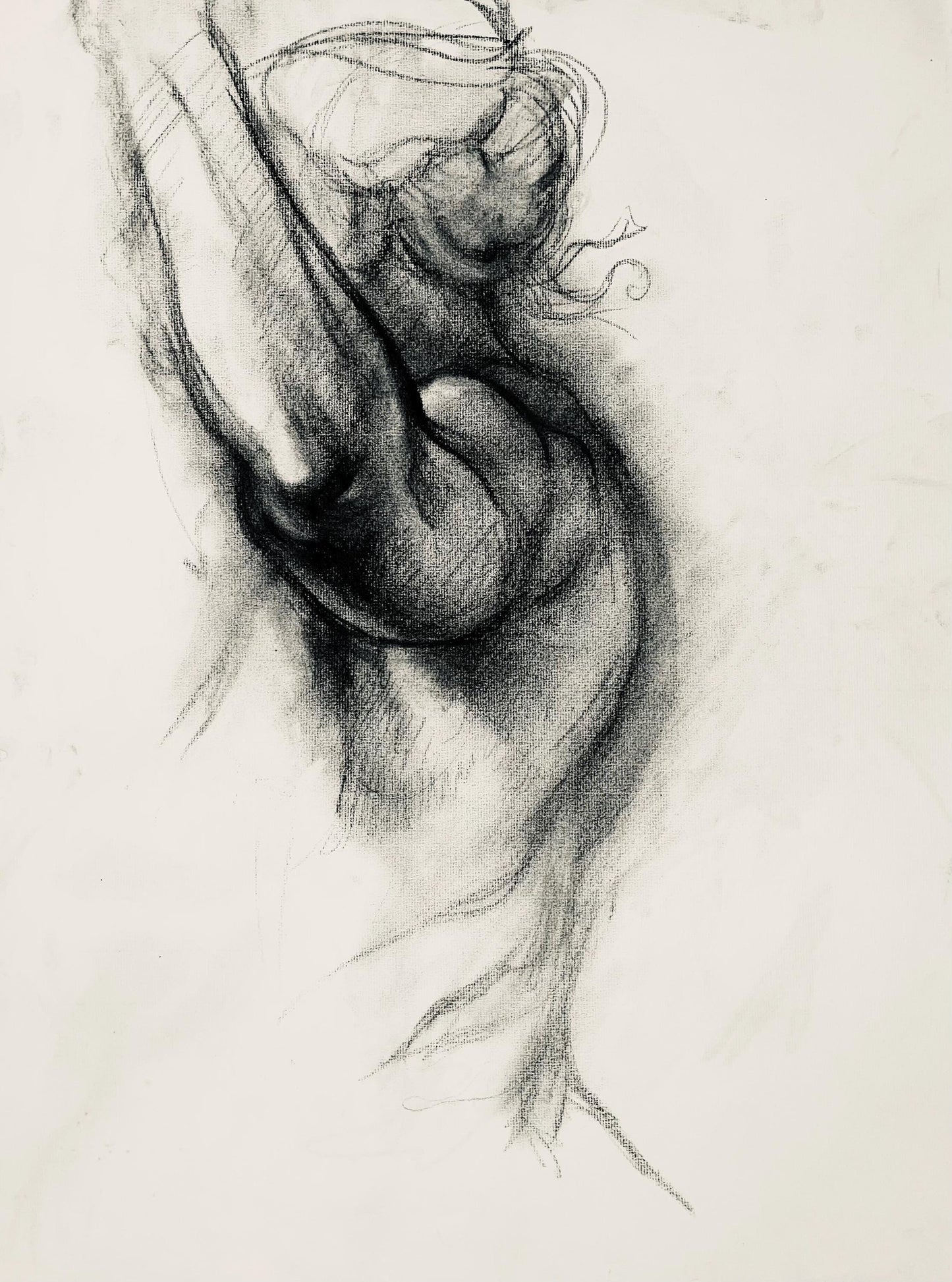 Ian Hornak, Renaissance Female Nude Figure Study, 1963, Original Drawing