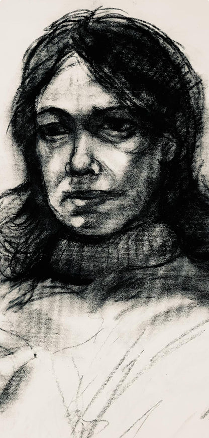 Ian Hornak, Renaissance Female Figure Study, 1963, Original Drawing