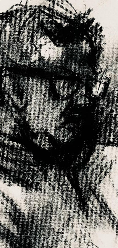 Ian Hornak, Female And Male Figure Study, 1963, Original Drawing