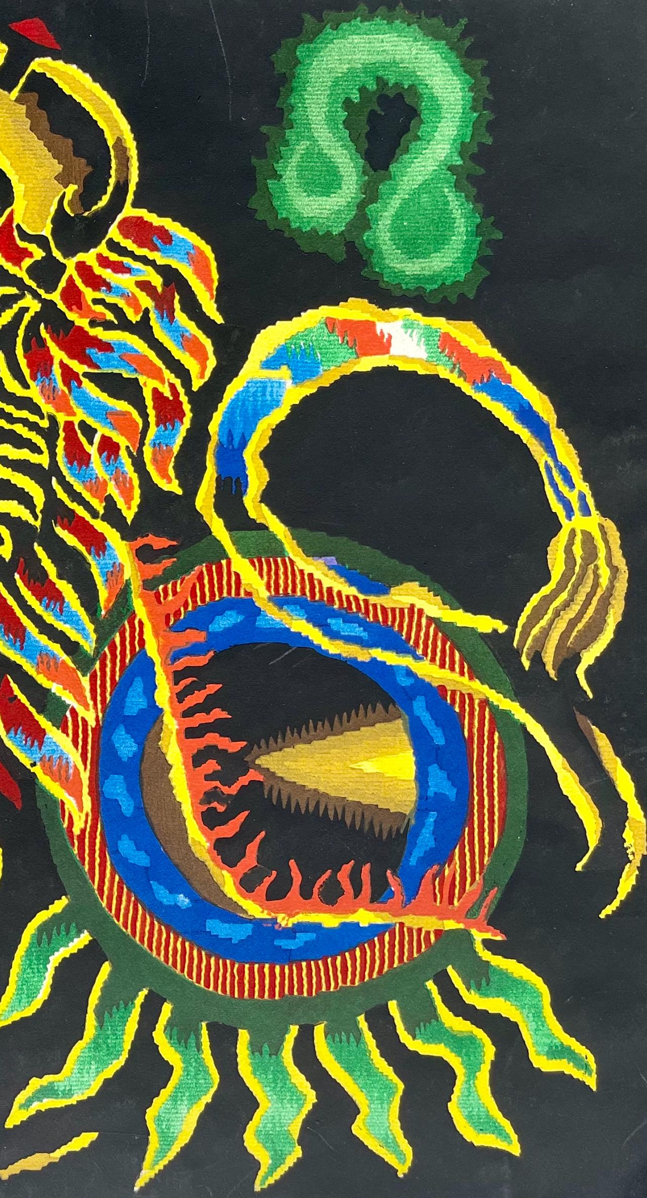 Jean Lurat, Le Lion (Leo), Les Signes Du Zodiaque, Lithograph