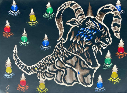 Jean Lurat, Le Blier (Aires), Les Signes Du Zodiaque, Lithograph