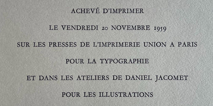 Jean Lurat, Le Blier (Aires), Les Signes Du Zodiaque, Lithograph