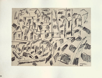 Fernand Lger, Aux Alentours De Verdun, Fernand Lger, Dessins De Guerre, Lithograph