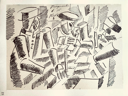 Fernand Lger, Soldats Au Repos, Fernand Lger, Dessins De Guerre, Lithograph