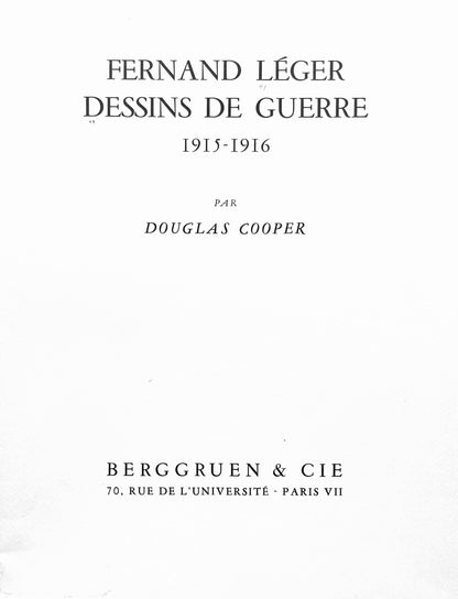 Fernand Lger, L'Obusier De 220, Fernand Lger, Dessins De Guerre, Lithograph
