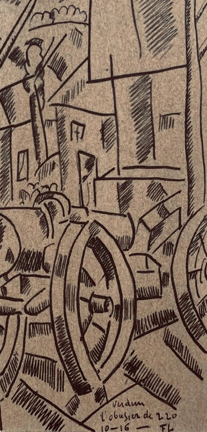 Fernand Lger, L'Obusier De 220, Fernand Lger, Dessins De Guerre, Lithograph