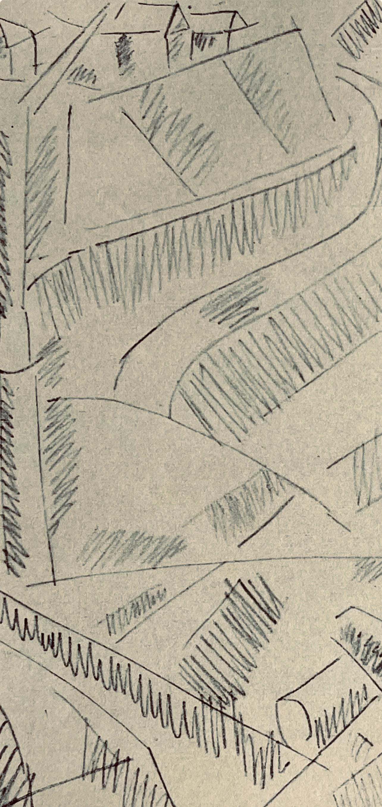 Fernand Lger, Paysage A Verdun, Fernand Lger, Dessins De Guerre, Lithograph