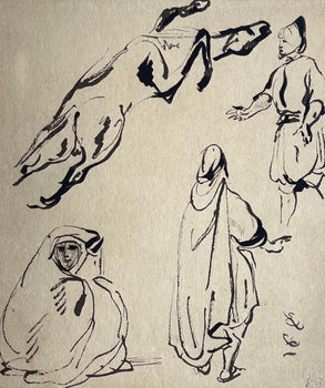 Eugne Delacroix, Composition, Trente Et Un Dessins Et Aquarelles Du Maroc, Lithograph