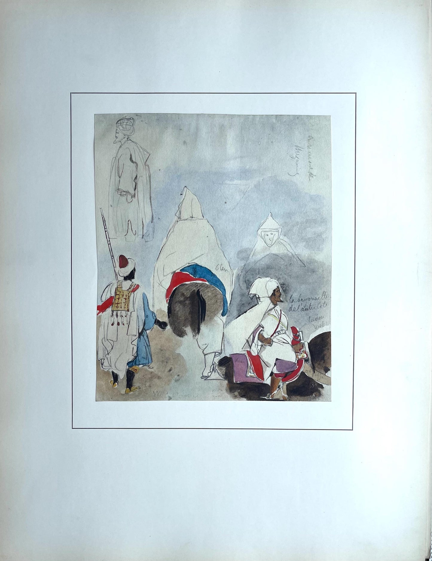 Eugne Delacroix, Composition, Trente Et Un Dessins Et Aquarelles Du Maroc, Lithograph