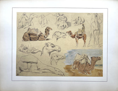 Eugne Delacroix, Composition, Trente Et Un Dessins Et Aquarelles Du Maroc, Lithograph
