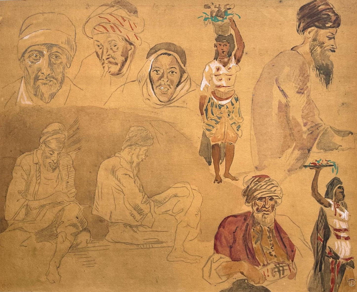 Eugne Delacroix, Composition, Trente Et Un Dessins Et Aquarelles Du Maroc, Lithograph
