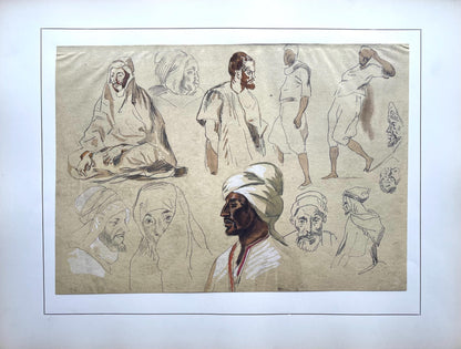 Eugne Delacroix, Composition, Trente Et Un Dessins Et Aquarelles Du Maroc, Lithograph