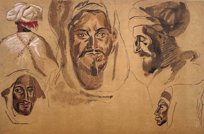 Eugne Delacroix, Composition, Trente Et Un Dessins Et Aquarelles Du Maroc, Lithograph