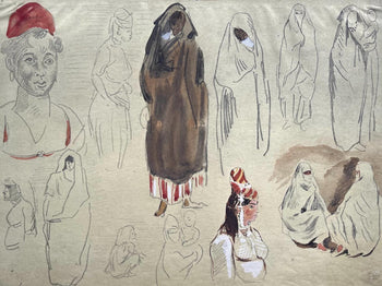 Lithograph - Eugne Delacroix - Composition - Trente et un Dessins et Aquarelles du Maroc