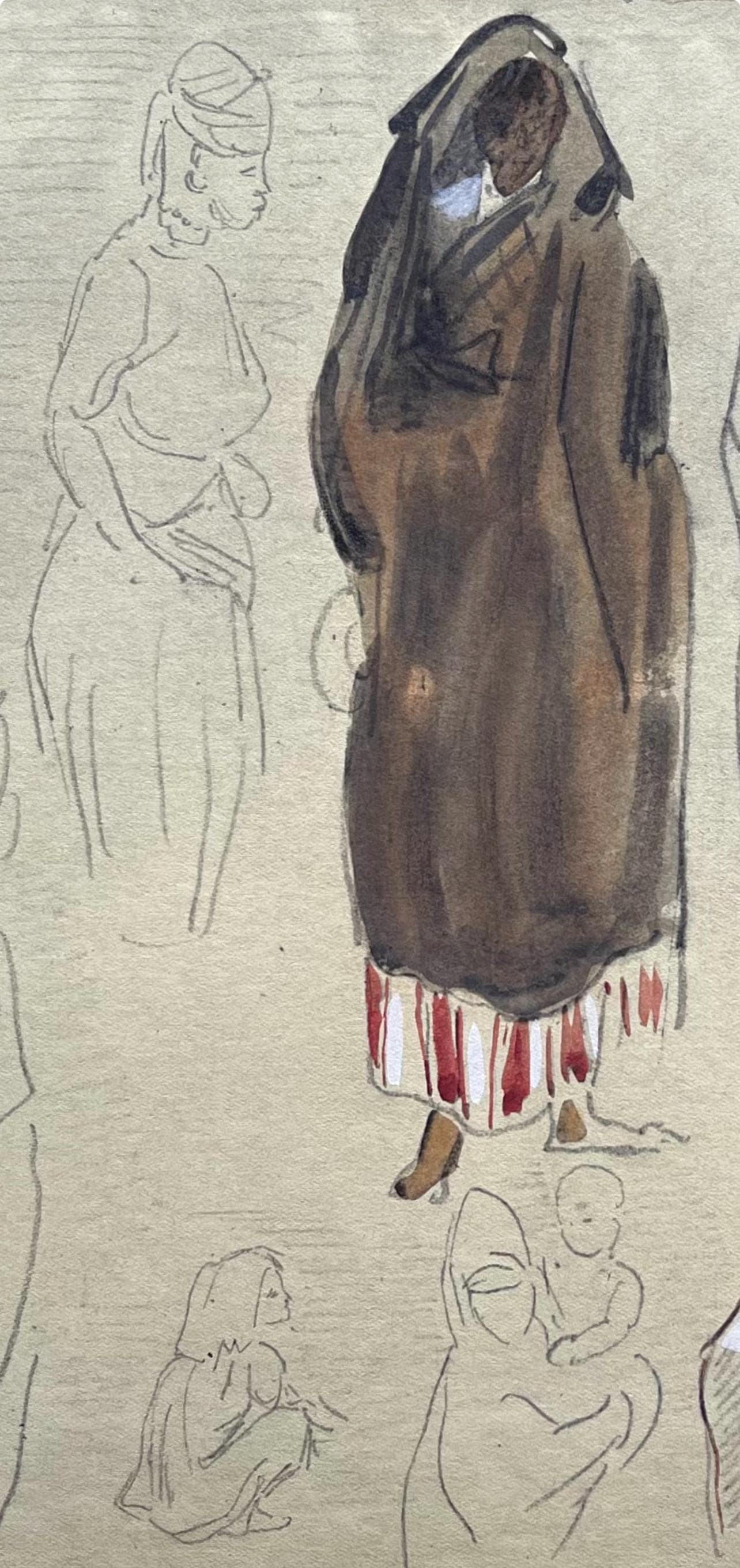 Lithograph - Eugne Delacroix - Composition - Trente et un Dessins et Aquarelles du Maroc