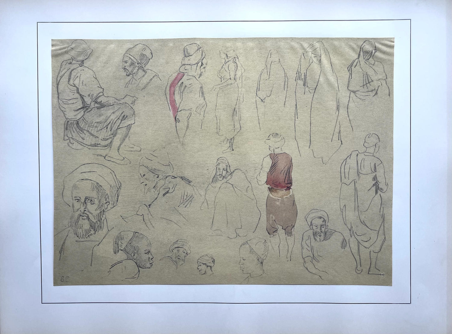 Eugne Delacroix, Composition, Trente Et Un Dessins Et Aquarelles Du Maroc, Lithograph
