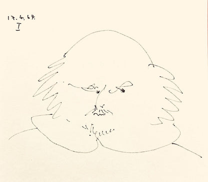 Pablo Picasso, Shakespeare I (Bloch 1197), Picasso-Aragon Shakespeare, Lithograph