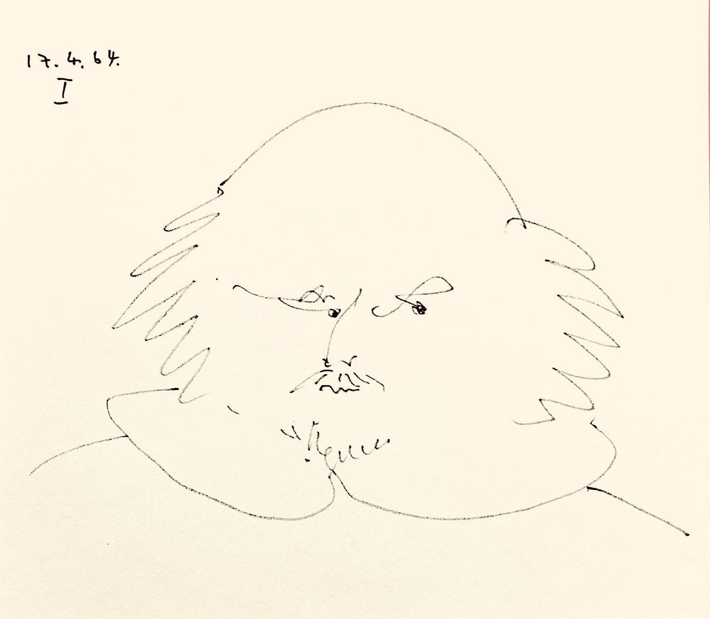 Pablo Picasso, Shakespeare I (Bloch 1197), Picasso-Aragon Shakespeare, Lithograph